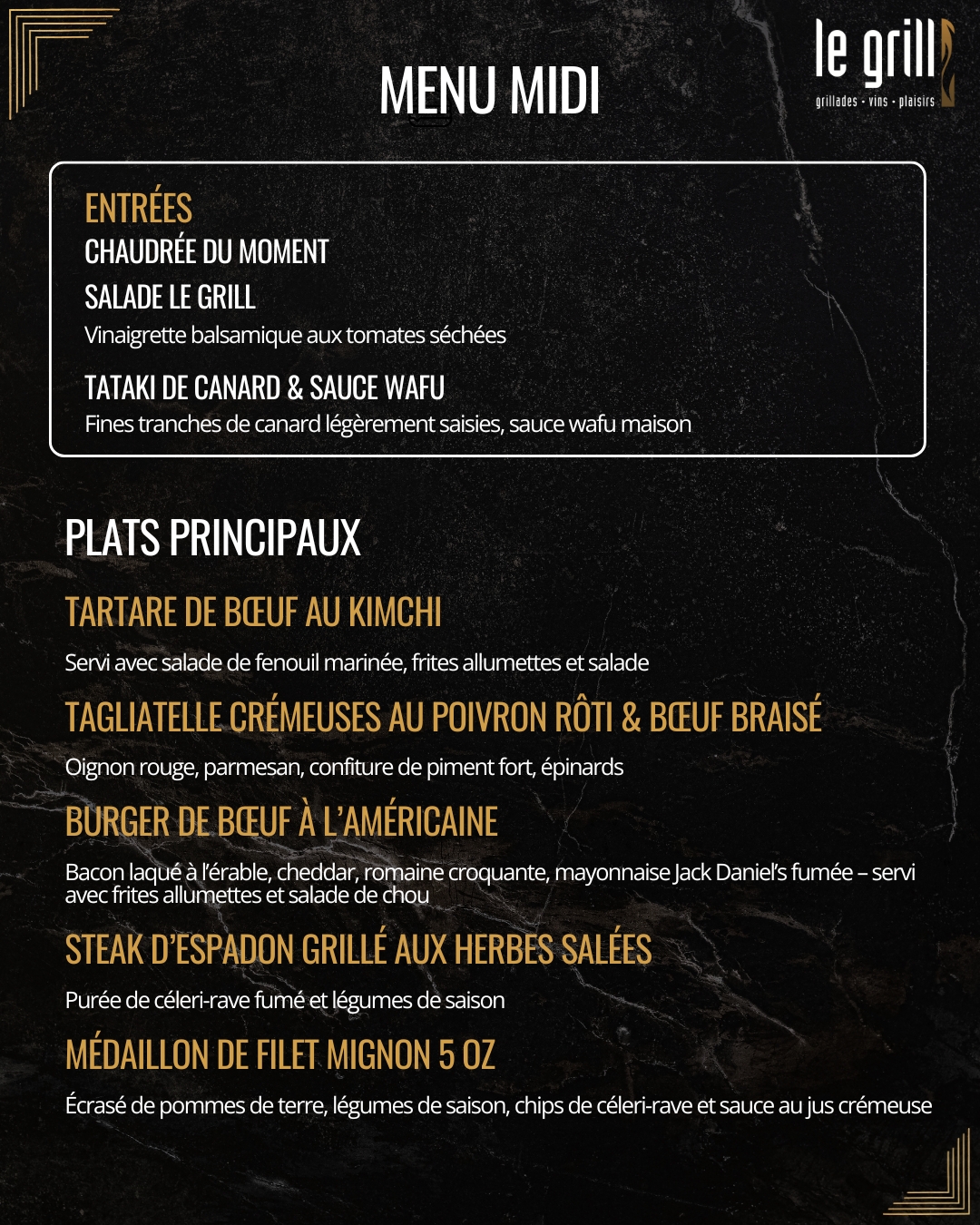 grtill midi 15 avril1 Grill Menu Midi (