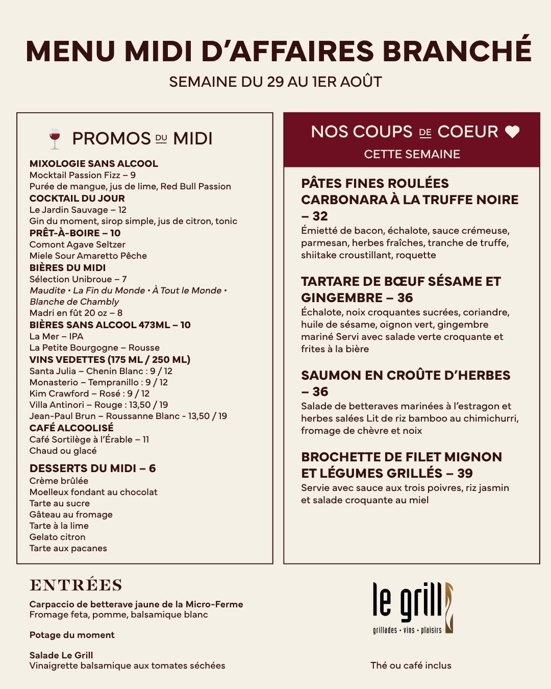 grill midi 29 july 1 Grill Menu Midi (